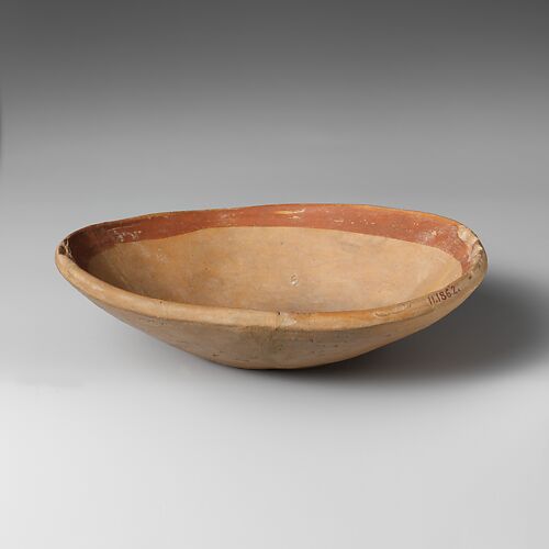 Terracotta shallow bowl