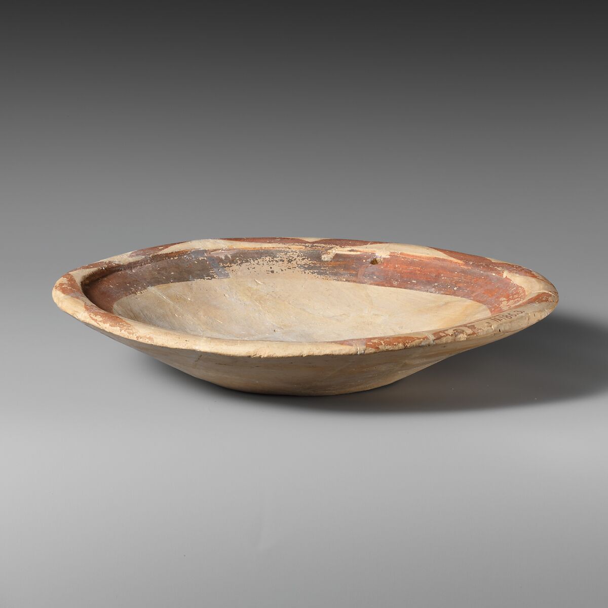 Terracotta shallow bowl, Terracotta, Minoan 