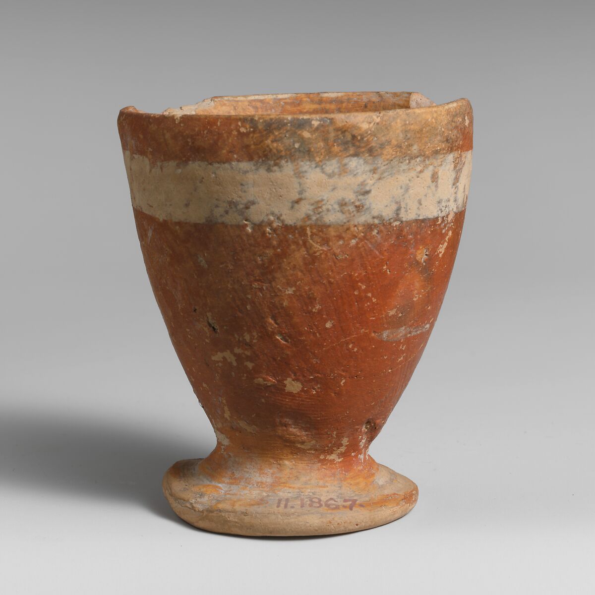 Terracotta goblet, Terracotta, Minoan 