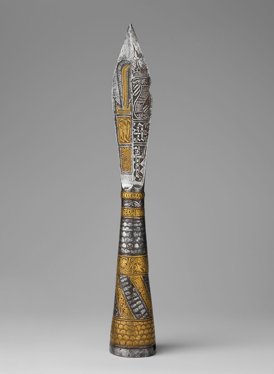 Ceremonial Arrowhead, Steel, copper alloy, Bohemian, probably Prague 