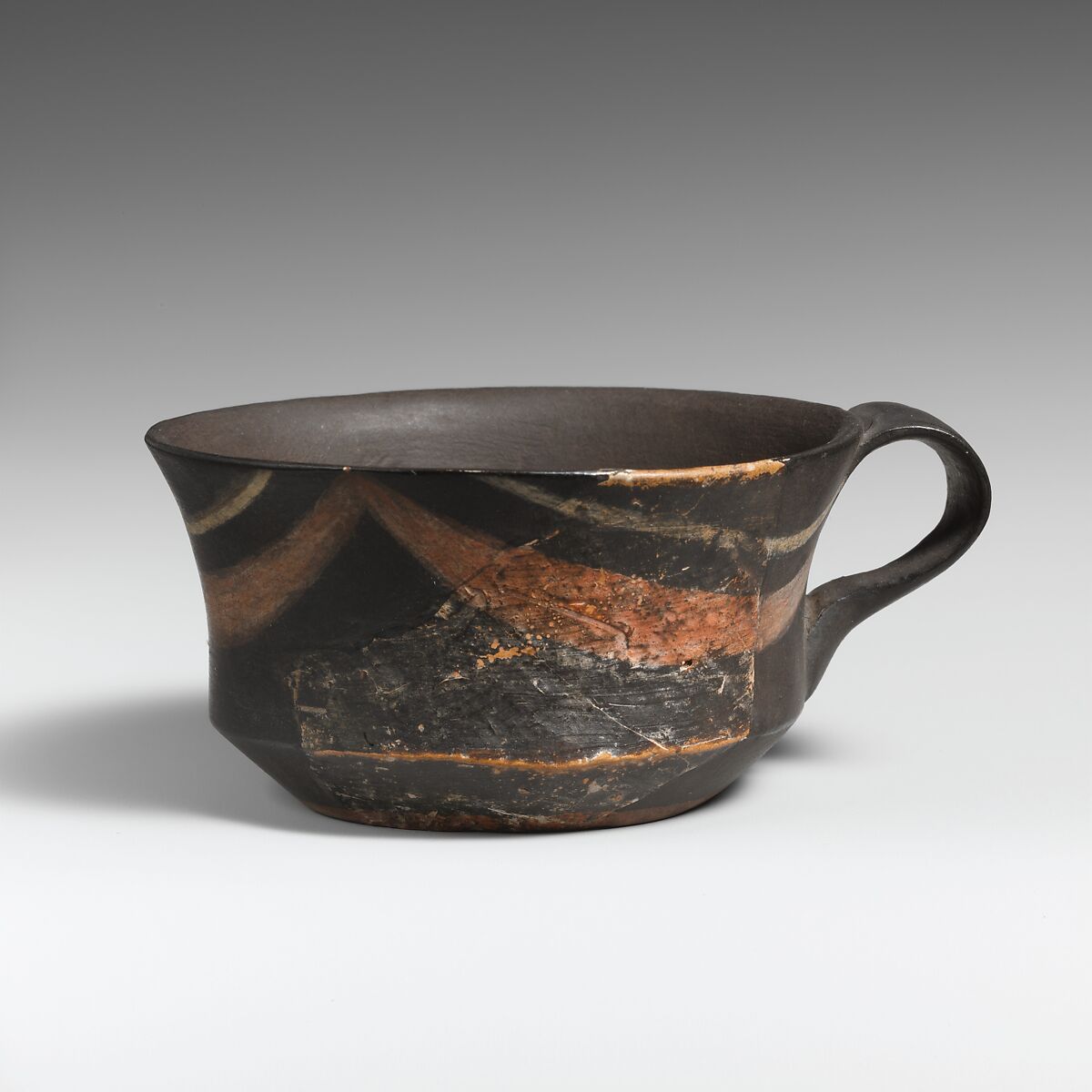 Terracotta carinated cup, Minoan, Middle Minoan II