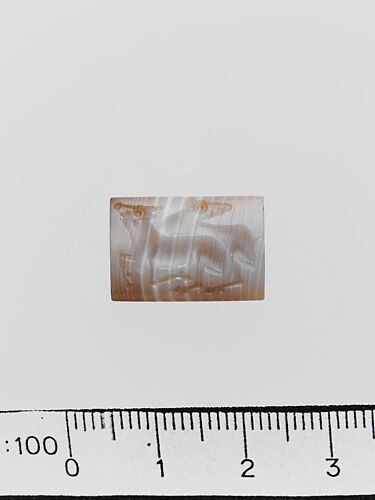 Banded agate cushion-shaped seal