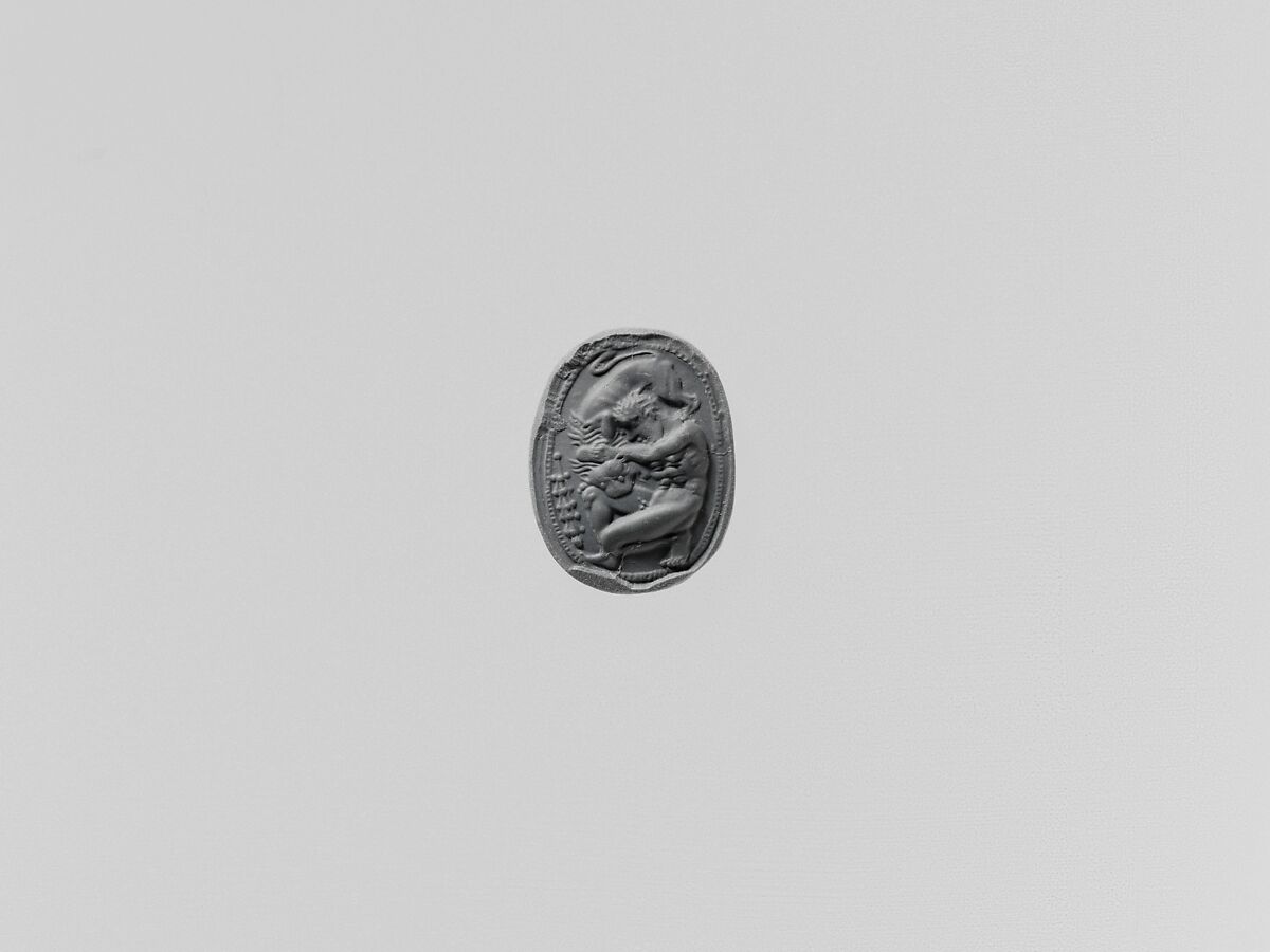 Banded agate scarab, Agate, banded, Etruscan, Civita Castellana