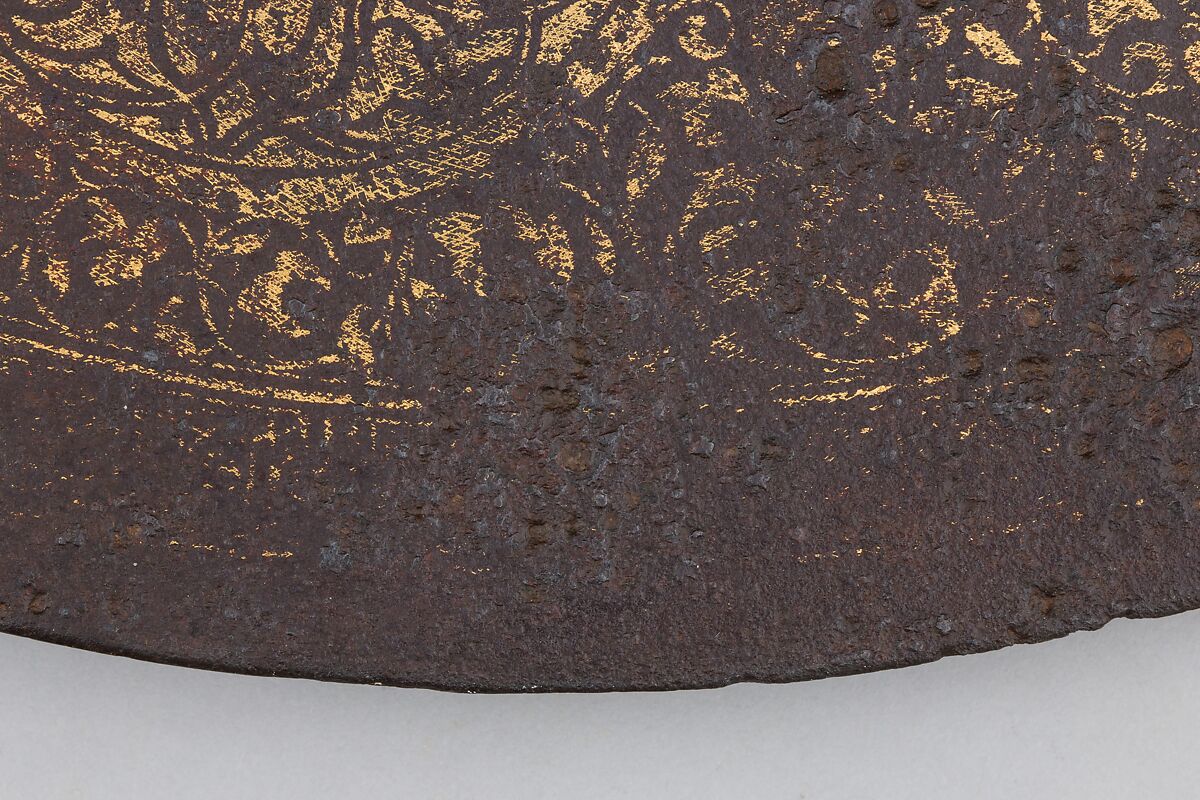 Ax, Steel, gold, wood, Syrian