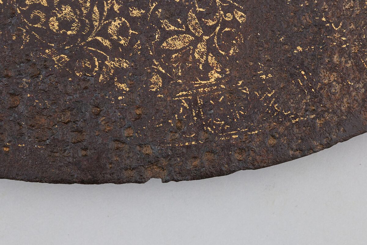 Ax, Steel, gold, wood, Syrian