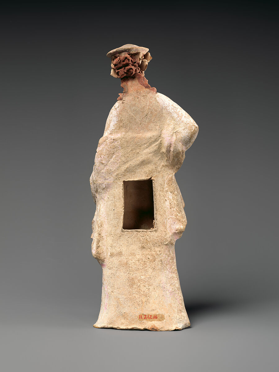 Terracotta statuette of a woman, Terracotta, Greek, South Italian, Tarentine