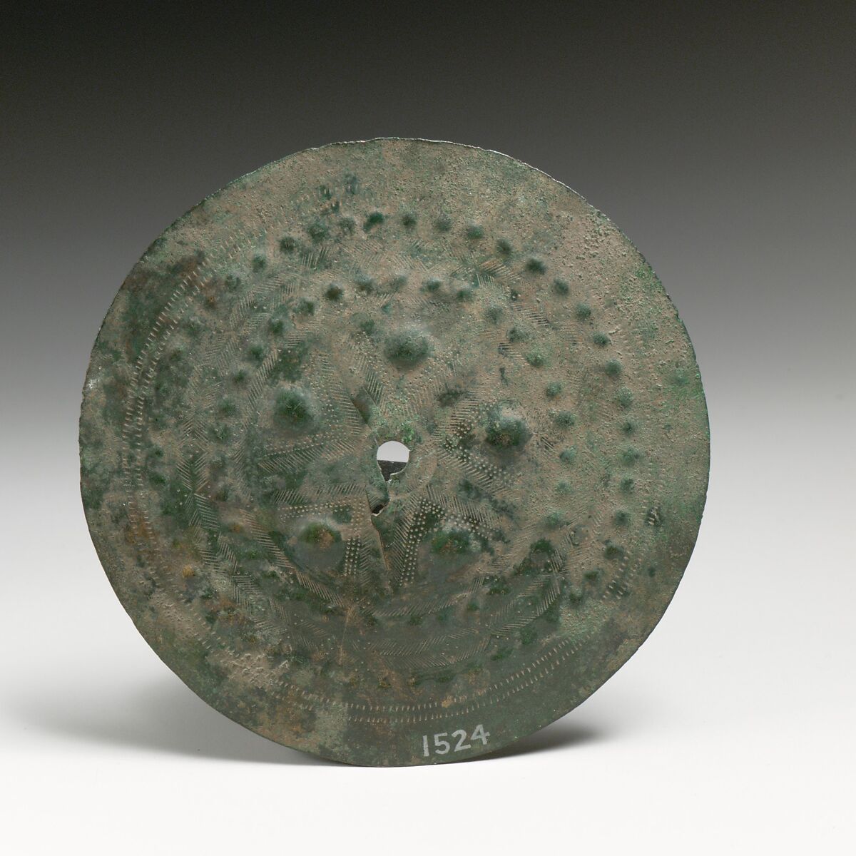 Bronze shield boss, Bronze, Etruscan 