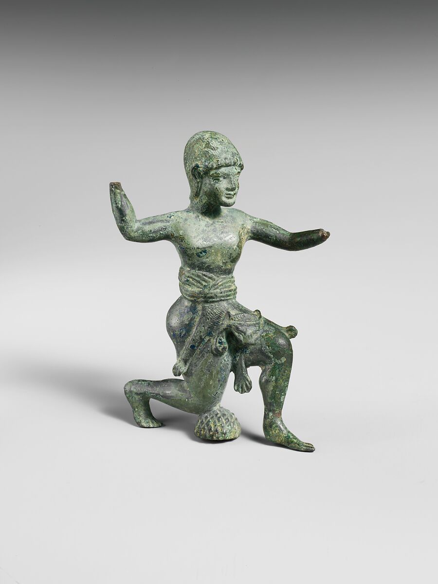 Bronze statuette of Herakles, Bronze, Etruscan, Cività Castellana 