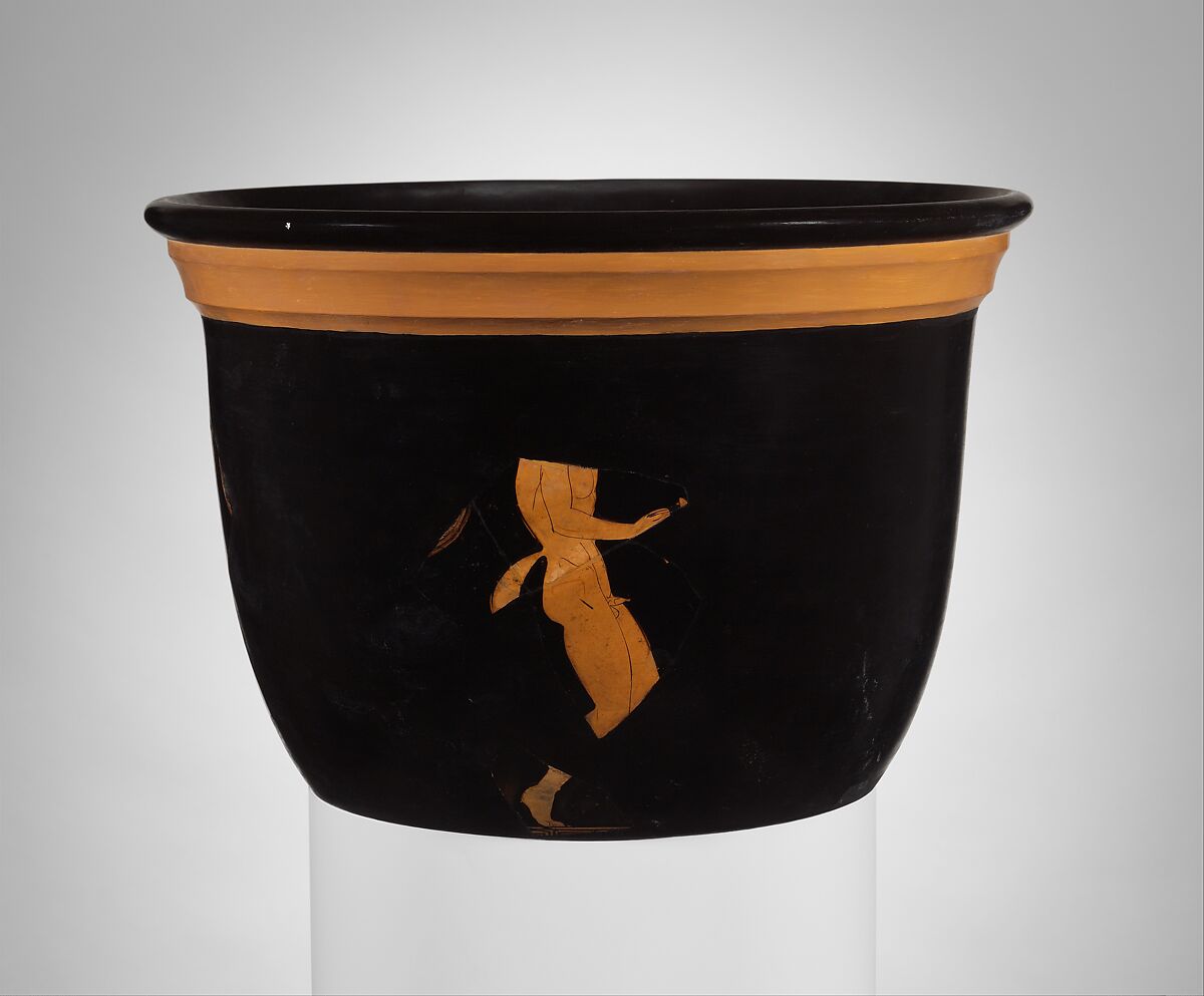 Terracotta bell-krater (bowl for mixing wine and water), Terracotta, Greek, Attic