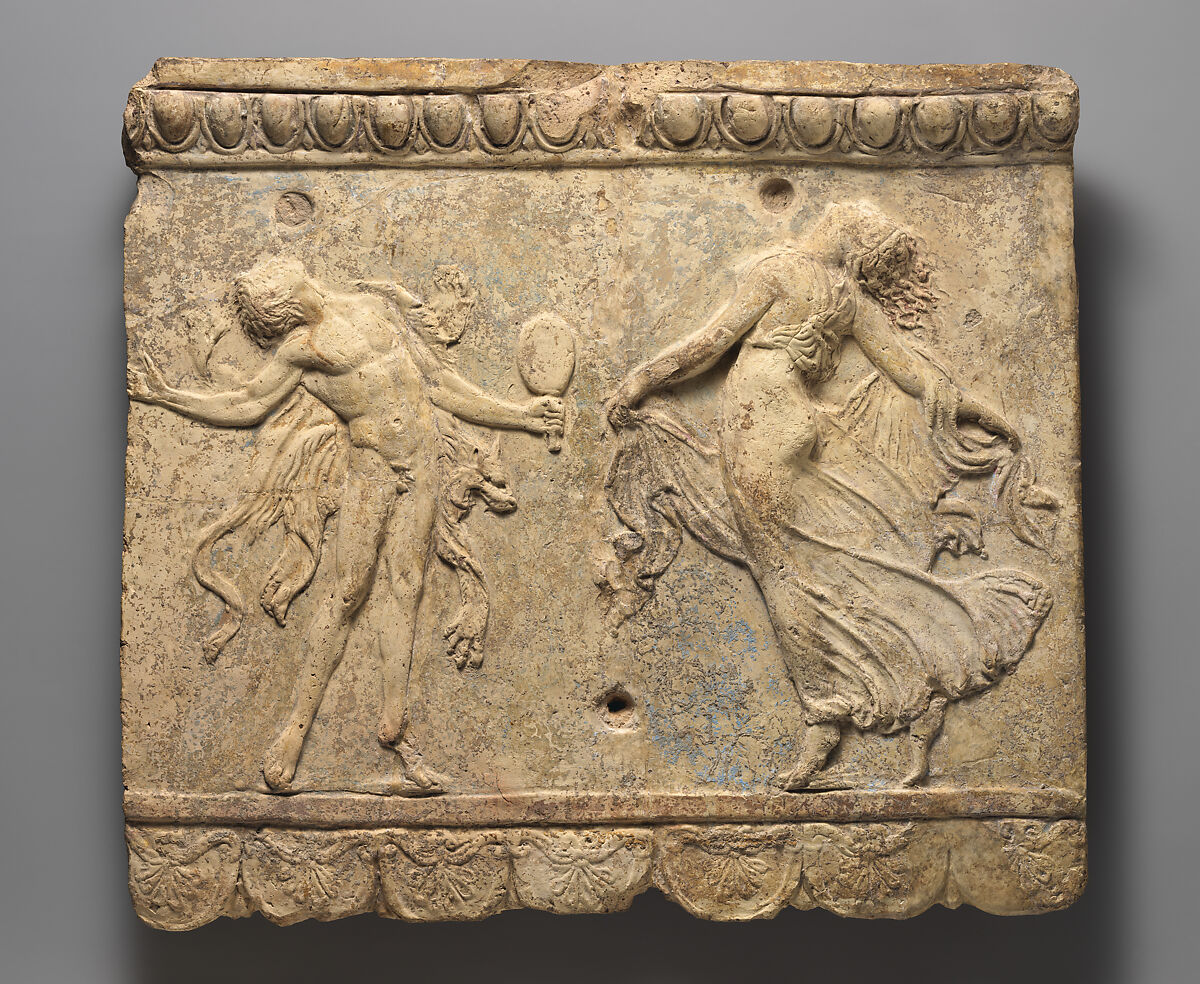 Terracotta plaque, Terracotta, Roman 