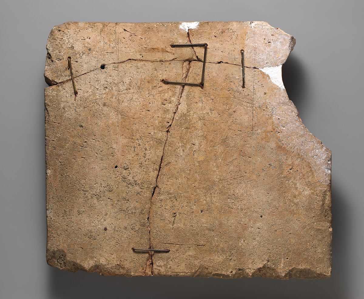 Terracotta plaque, Terracotta, Roman