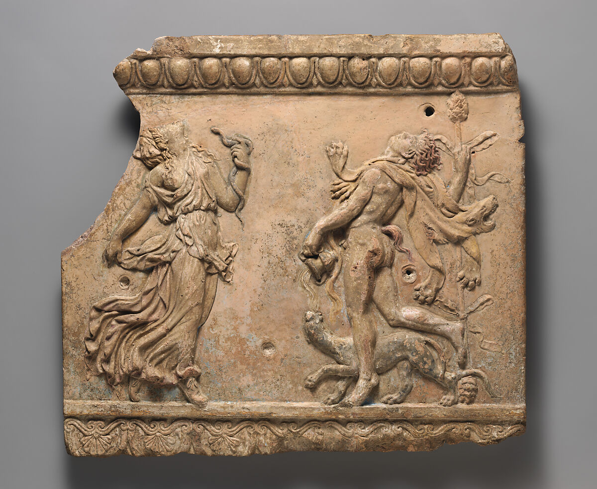 Terracotta plaque, Terracotta, Roman 