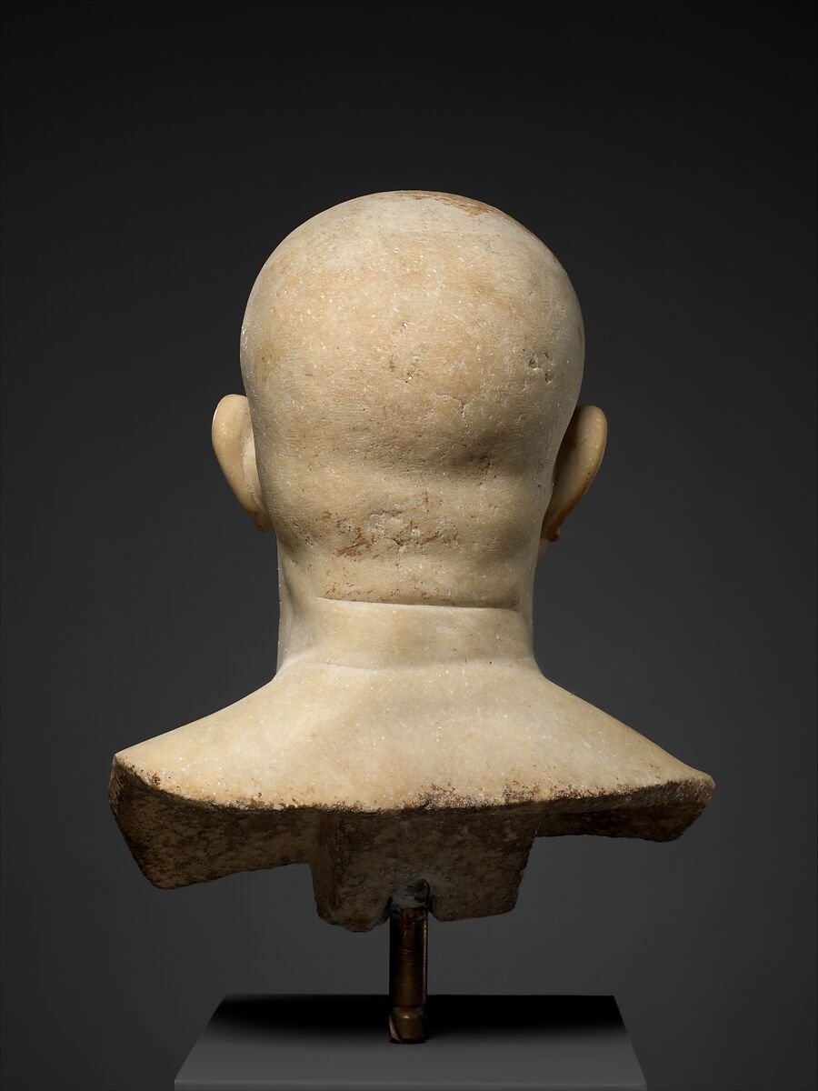 Marble bust of a man, Marble, Roman