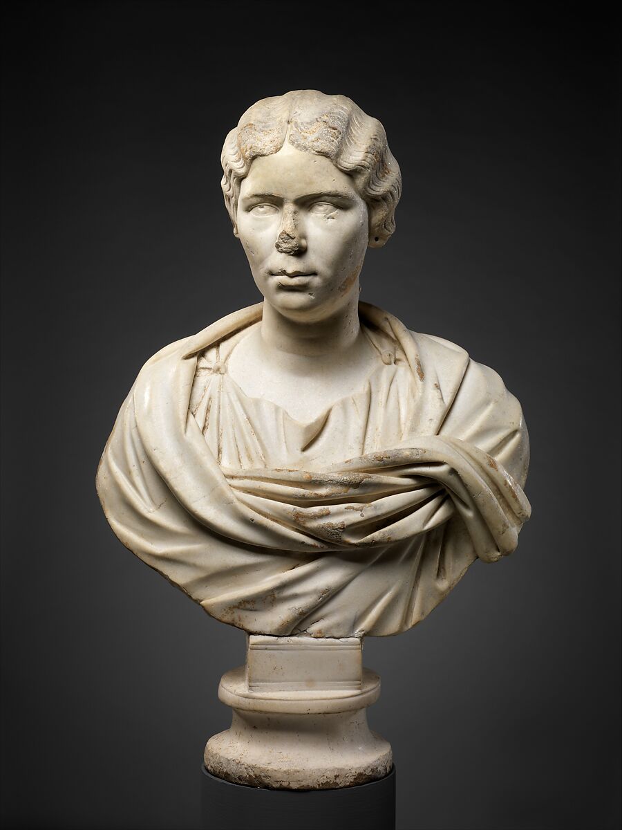 Bust of a Roman woman, Stock Photo, Picture And Rights Managed