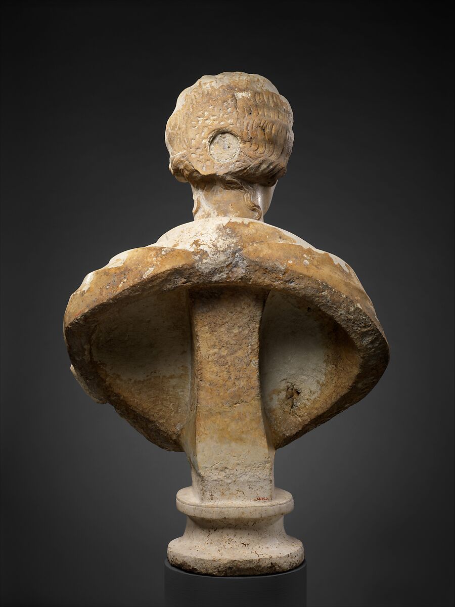 Marble portrait bust of a woman, Marble, Roman