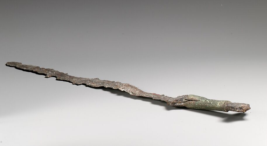 Iron sword with bronze hilt