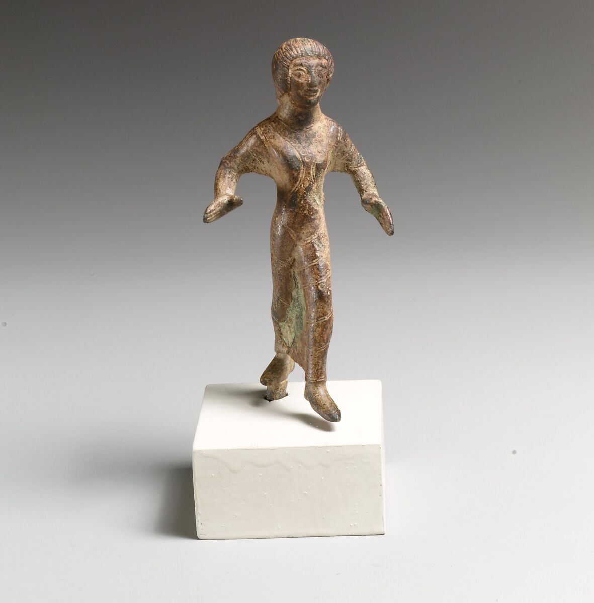 Statuette of a girl, Bronze, Greek ? 