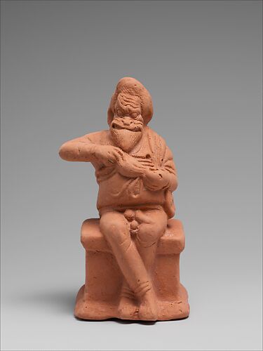 Terracotta statuette of an actor