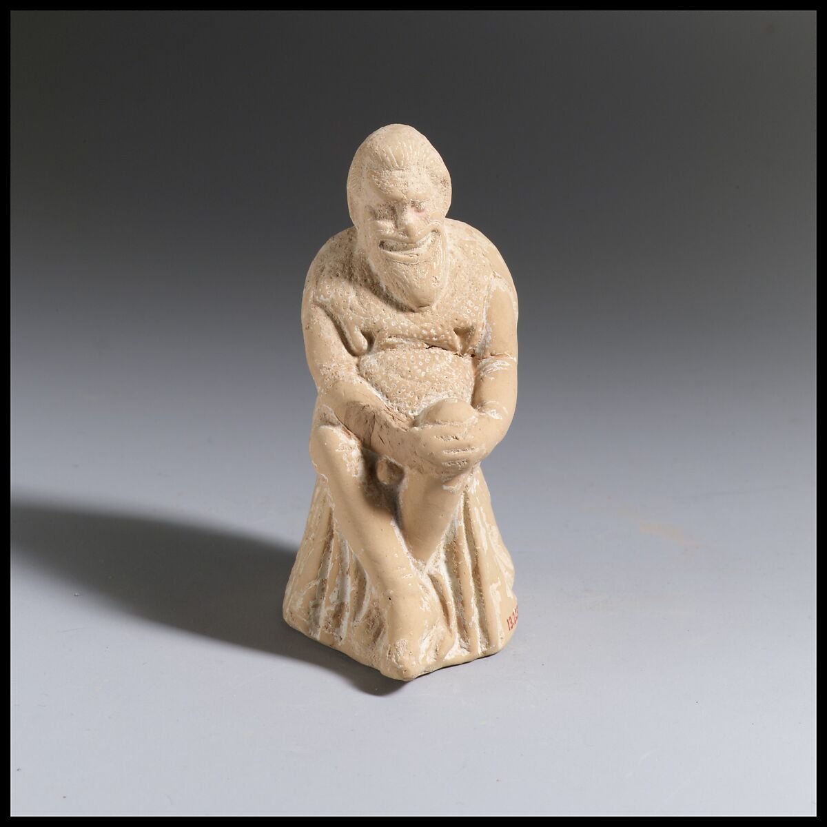 Terracotta statuette of an actor, Terracotta, Greek