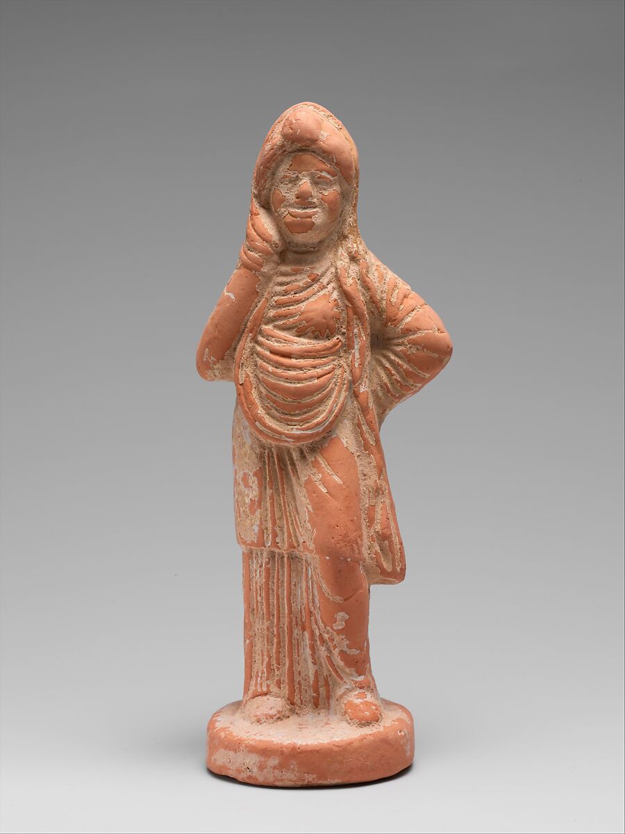 Terracotta statuette of an actor, Terracotta, Greek 