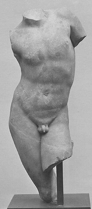 Marble torso of a youth, Marble, Roman 
