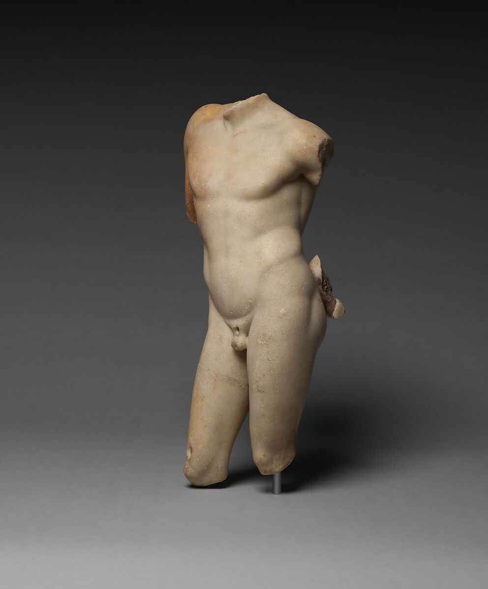 Marble torso of a boy, Marble, Pentelic ?, Roman