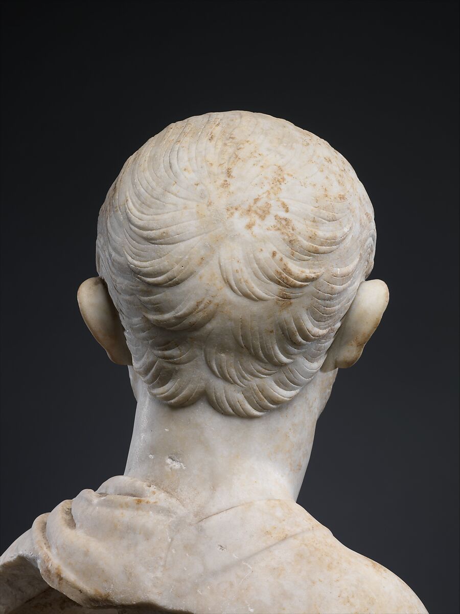 Marble portrait bust of a man, Marble, Roman