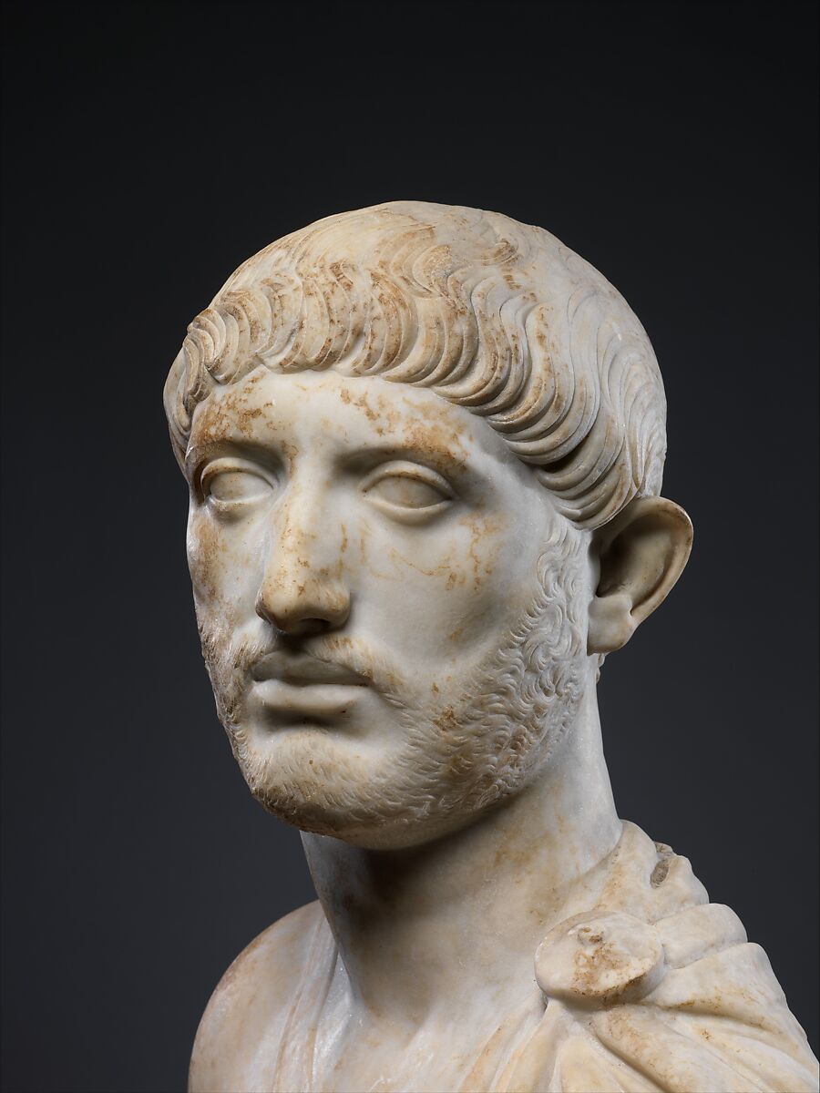 Marble portrait bust of a man, Marble, Roman