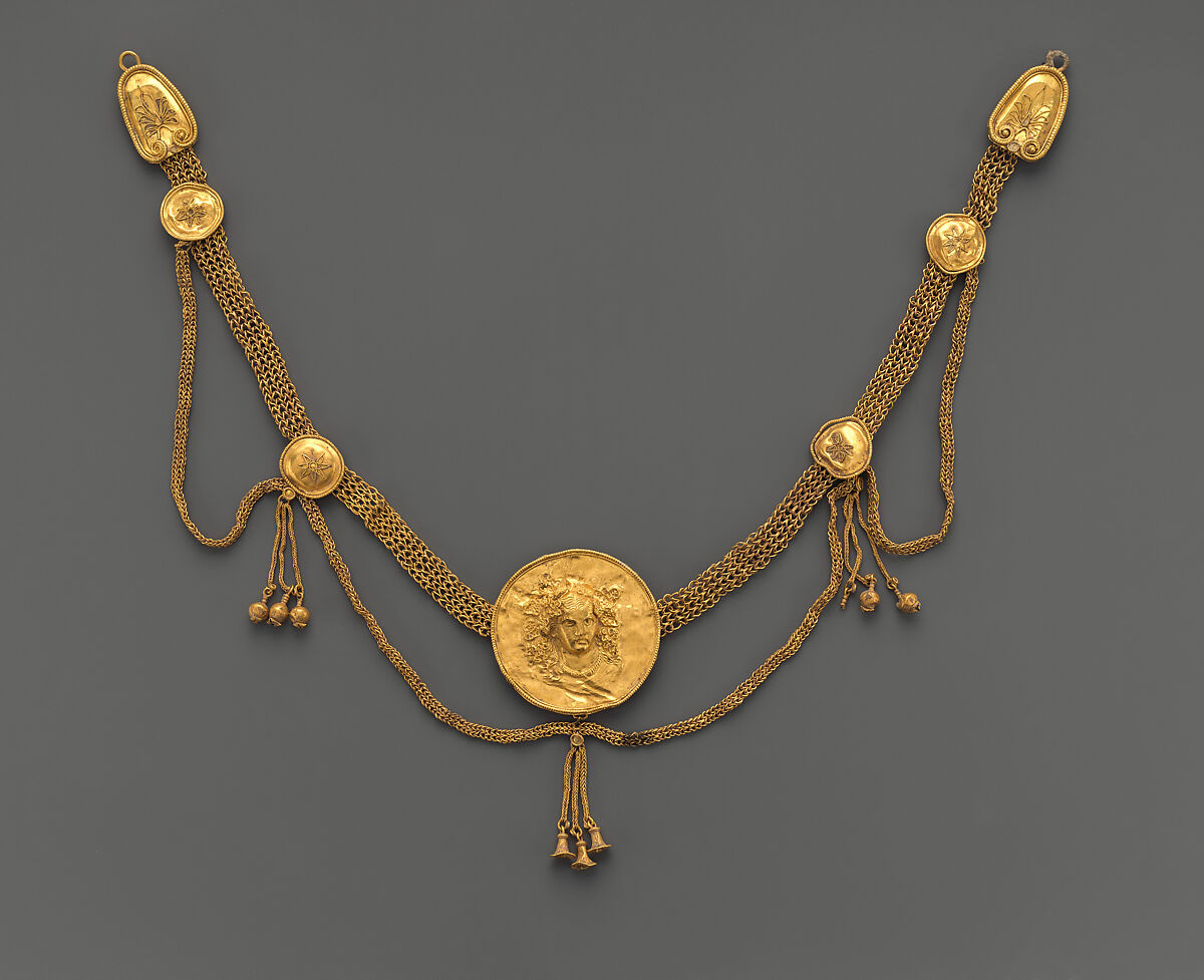 Gold necklace, Gold, Greek, South Italian, Tarentine 