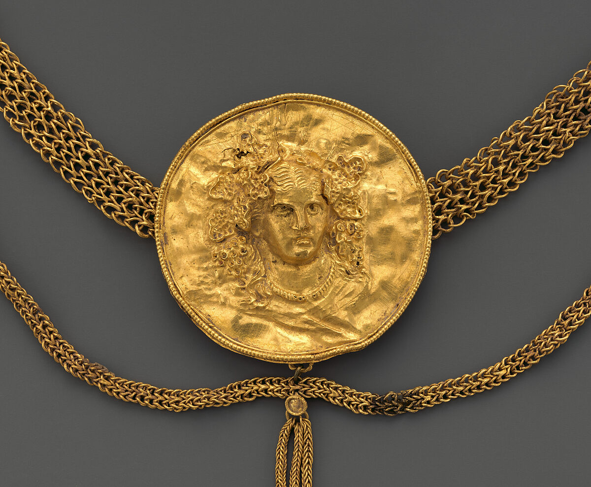Gold necklace, Gold, Greek, South Italian, Tarentine