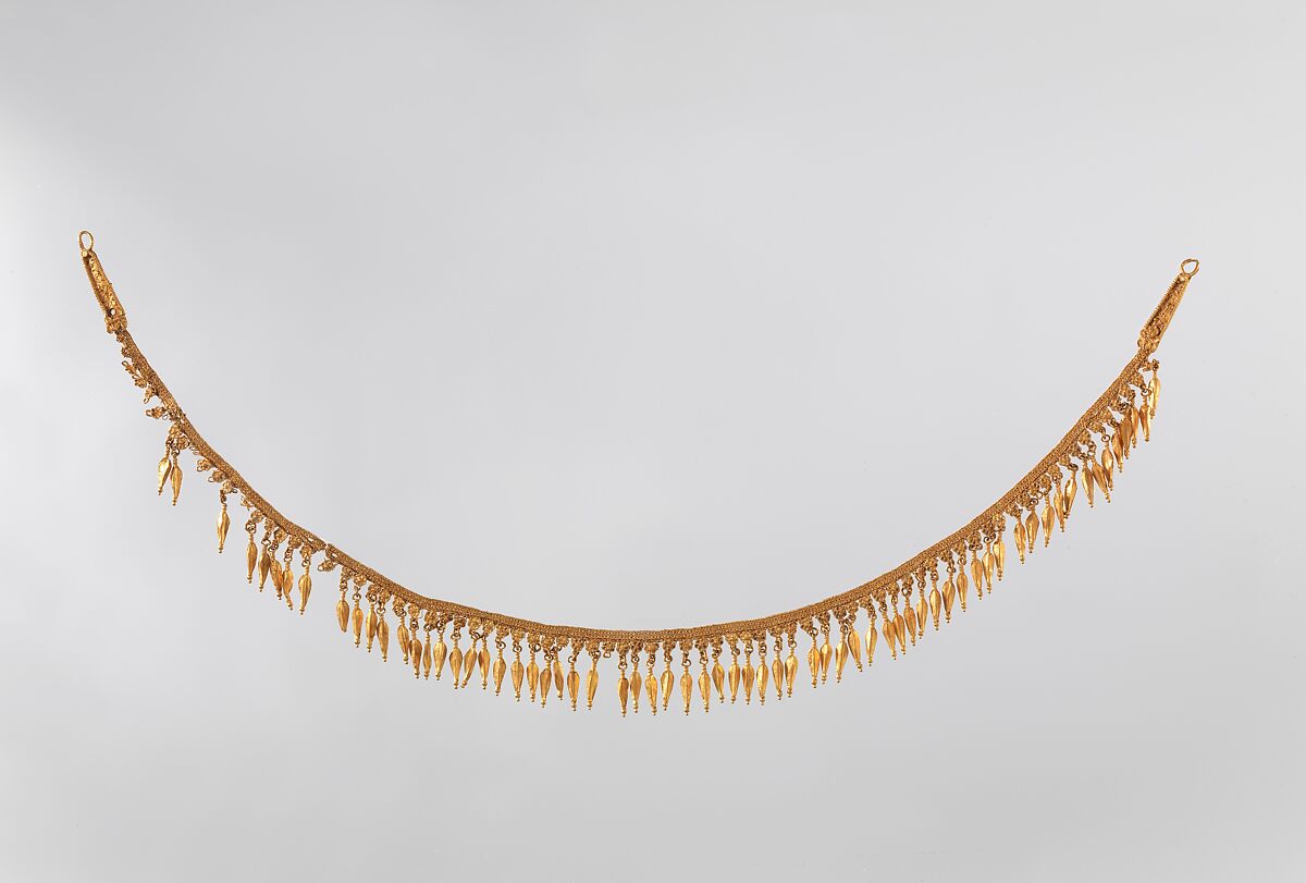 Gold necklace, Gold, Greek