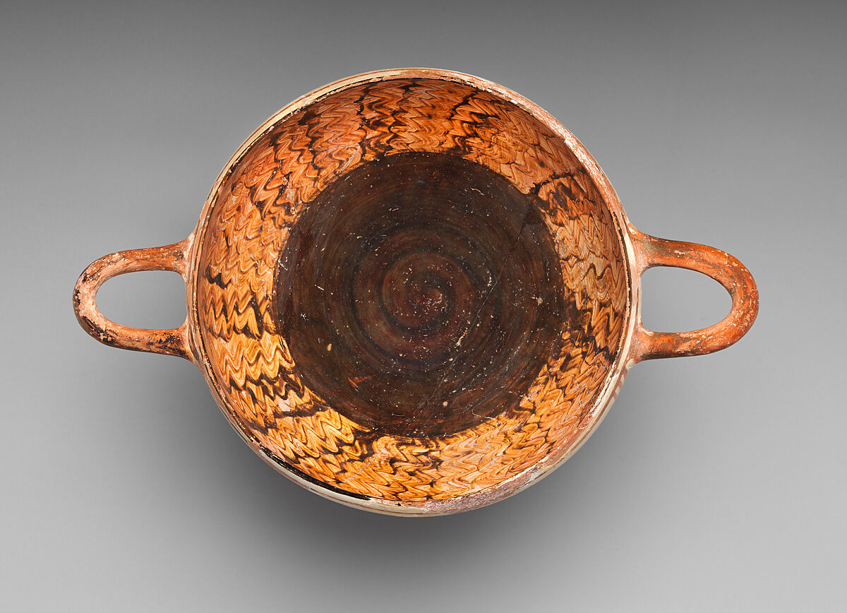 Terracotta skyphos (drinking cup), Terracotta, Lydian