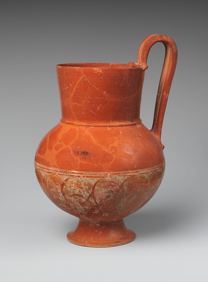 Terracotta jug, Terracotta, Lydian