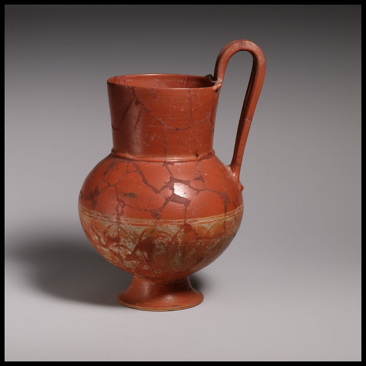 Terracotta jug, Terracotta, Lydian 