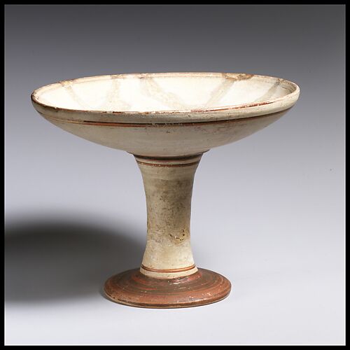 Terracotta stemmed dish