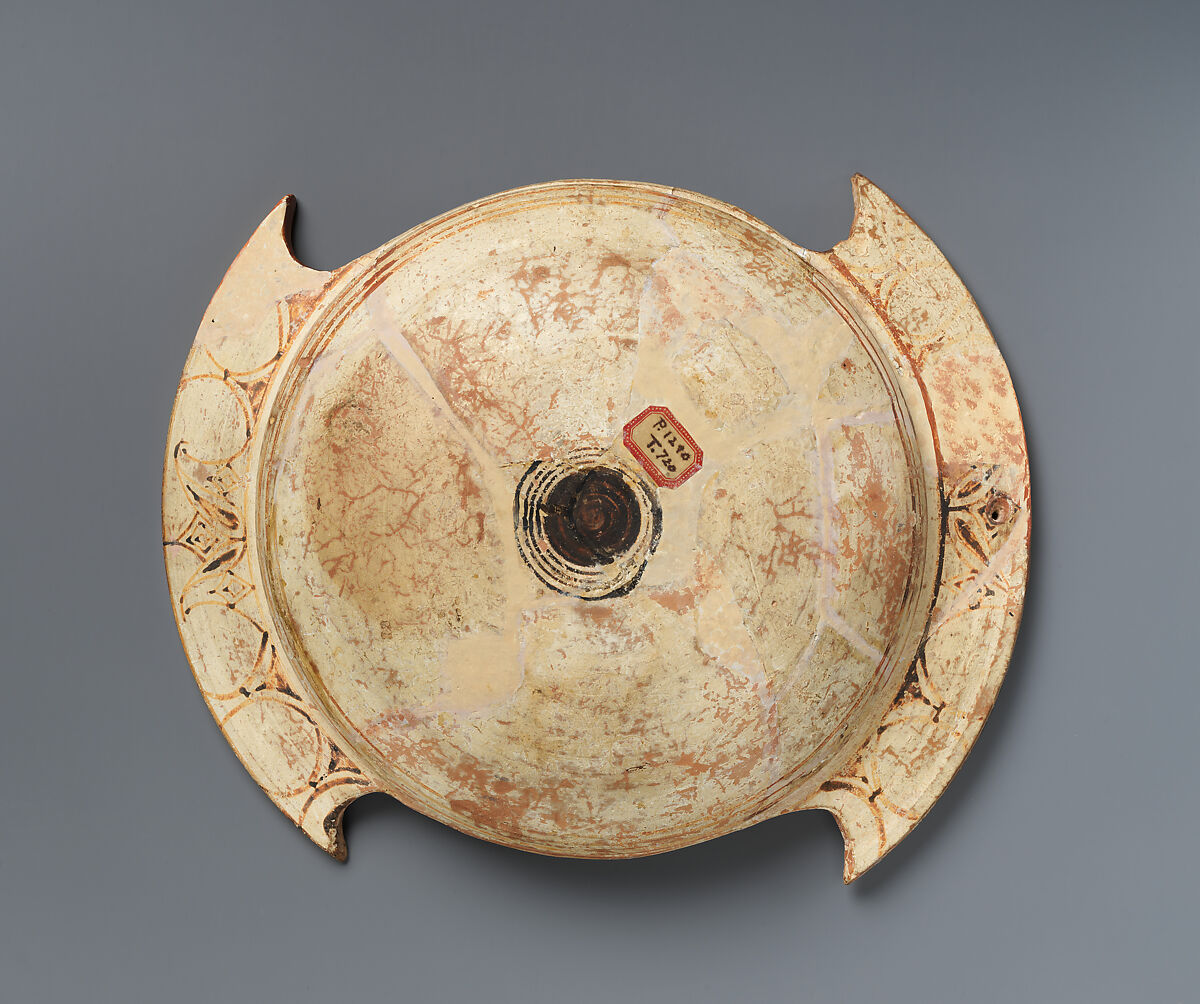 Terracotta plate, Terracotta, Lydian
