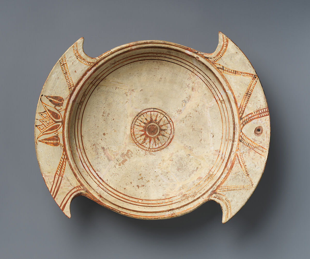 Terracotta plate, Terracotta, Lydian