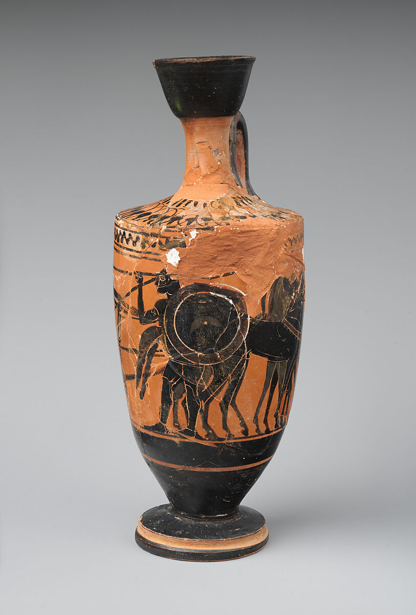 Lekythos, Terracotta, Greek, Attic