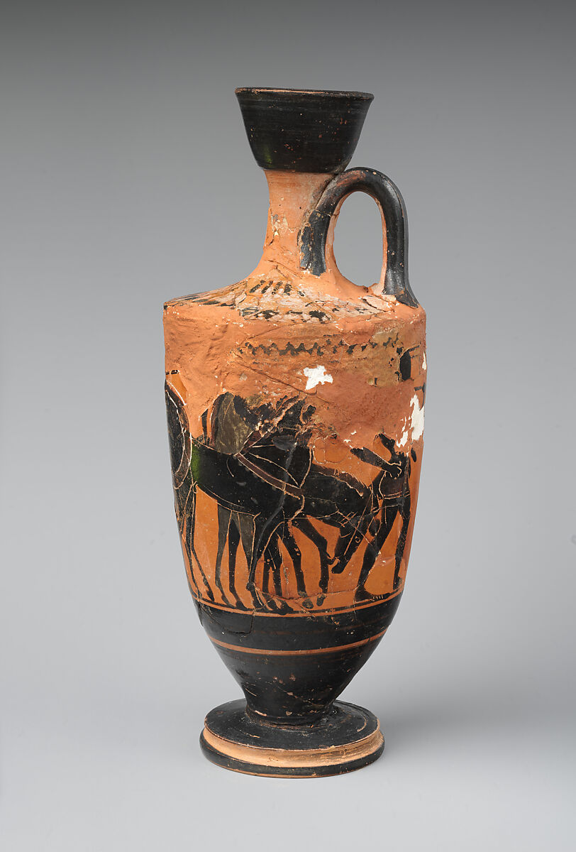 Lekythos, Terracotta, Greek, Attic