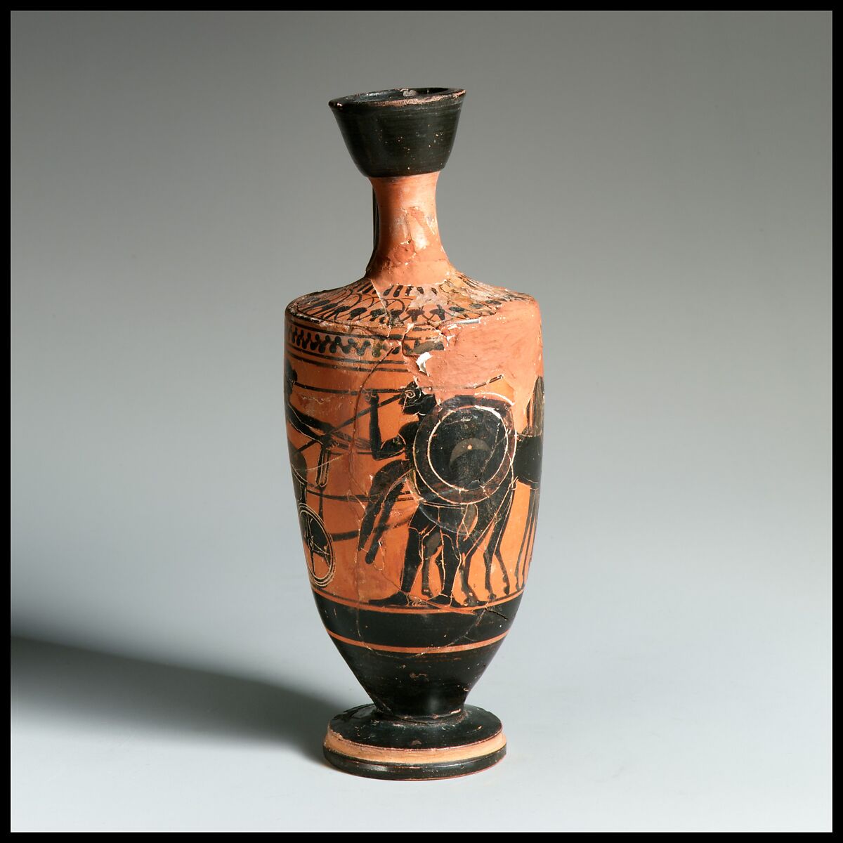 Lekythos, Terracotta, Greek, Attic 