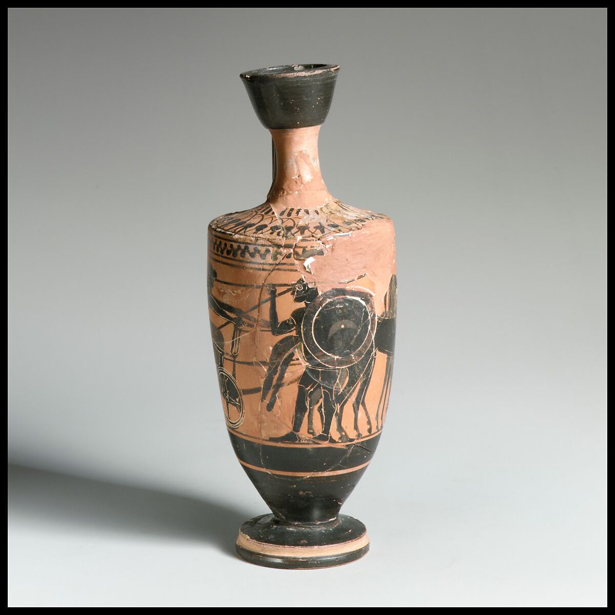 Lekythos, Terracotta, Greek, Attic