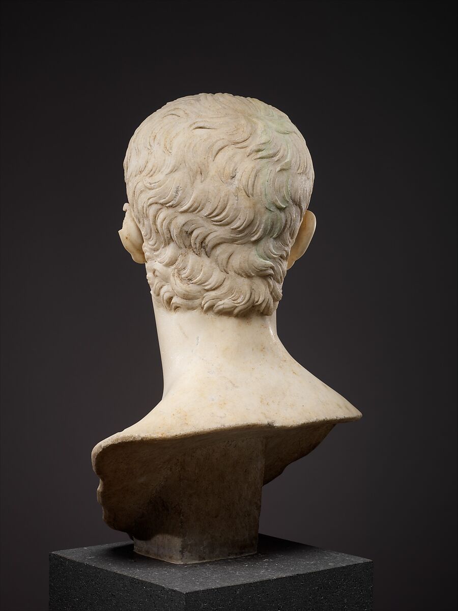 Marble portrait bust of the emperor Gaius, known as Caligula, Marble, Roman