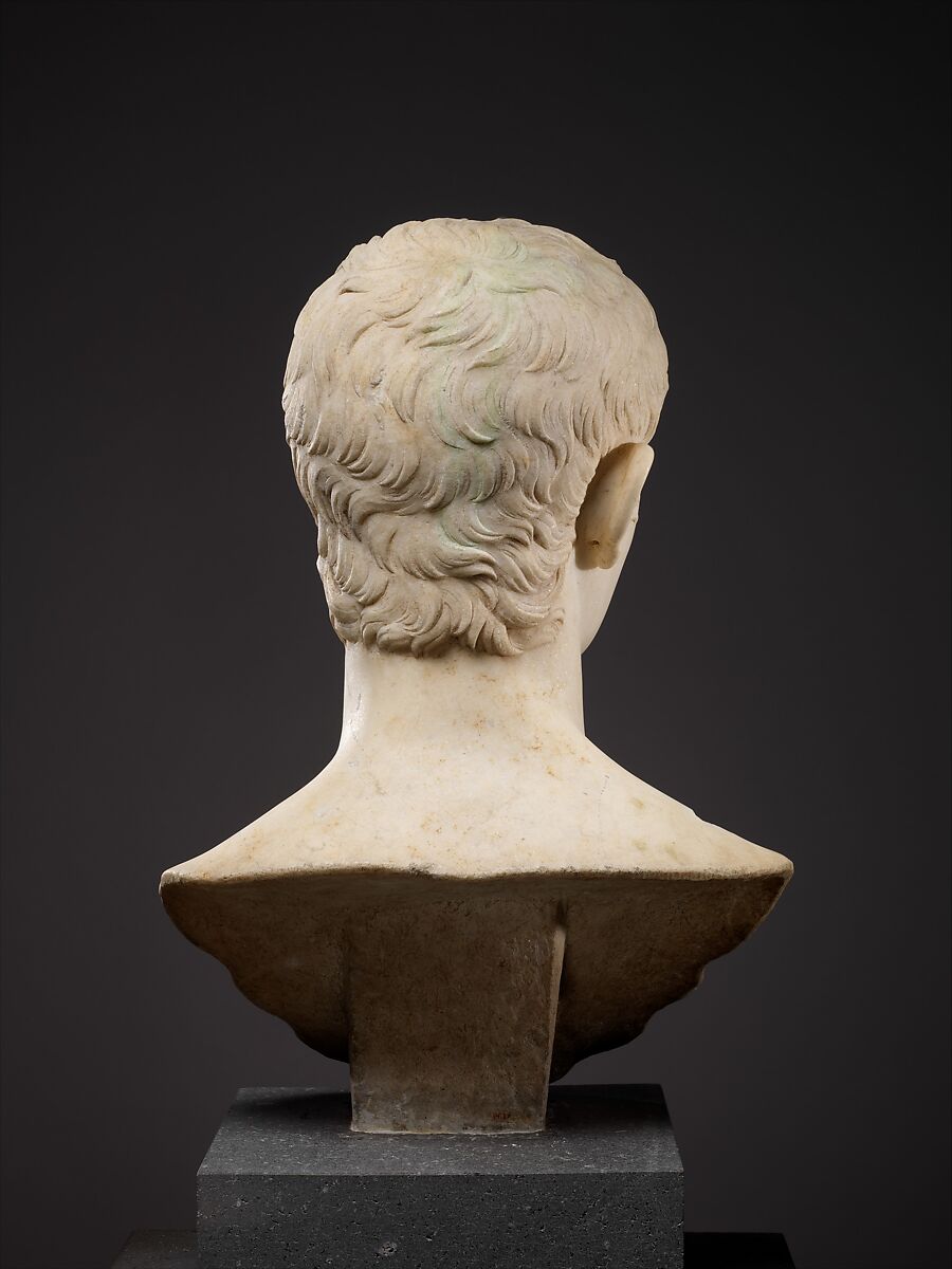Marble portrait bust of the emperor Gaius, known as Caligula, Marble, Roman