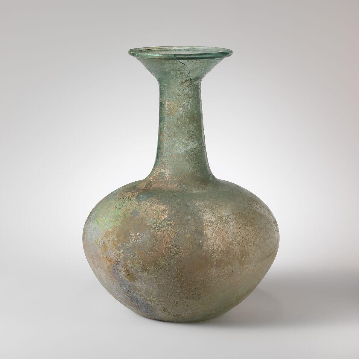 Glass bottle, Glass, Roman 