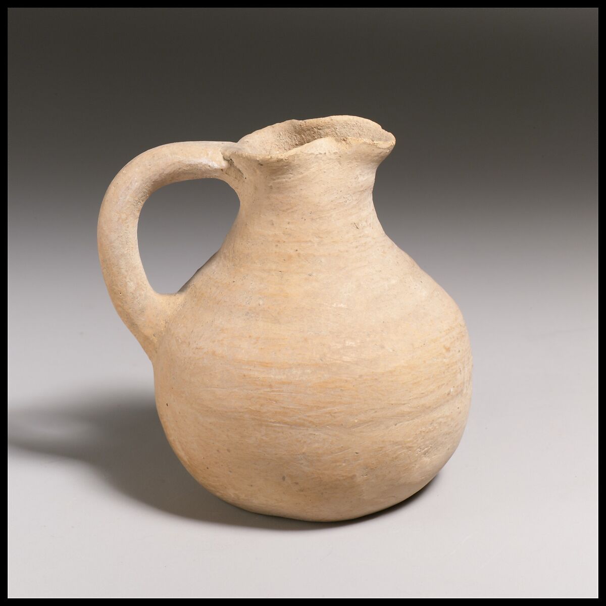 Small terracotta trefoil-mouthed jug, Terracotta, Minoan