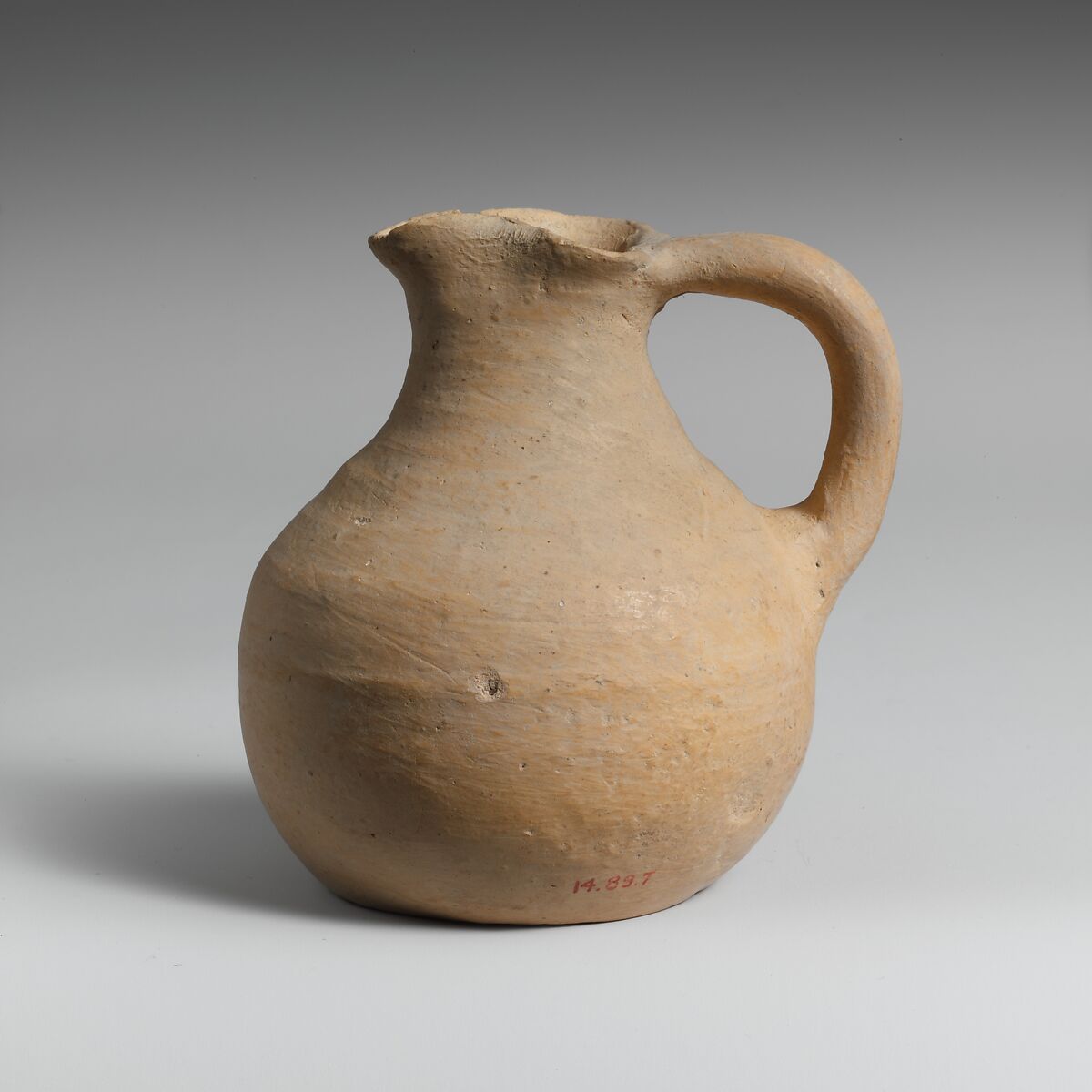 Small terracotta trefoil mouthed jug Minoan Middle Minoan IB The Met