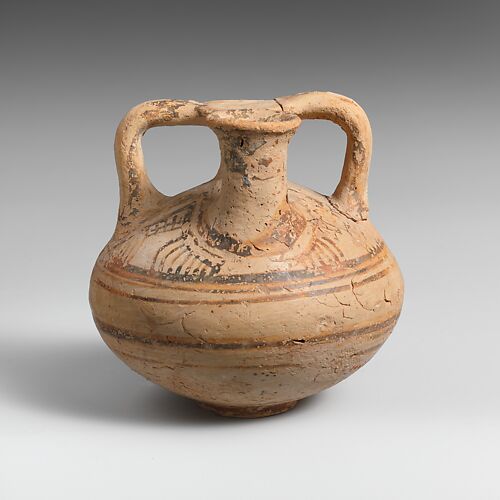 Terracotta stirrup jar