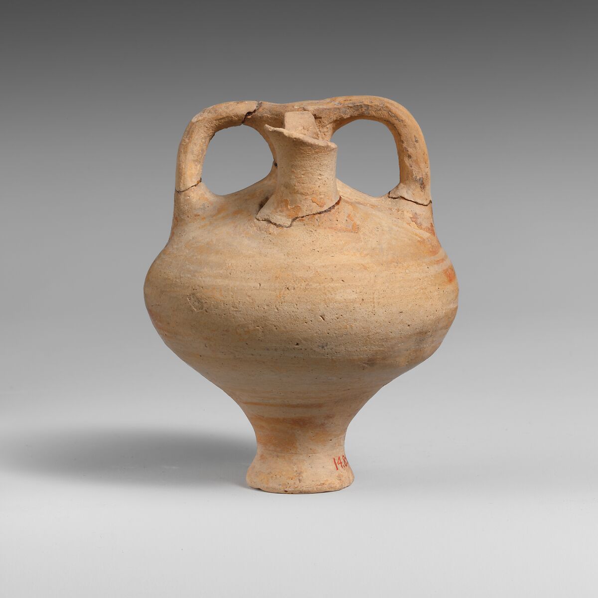 Terracotta stirrup jar, Terracotta, Minoan 