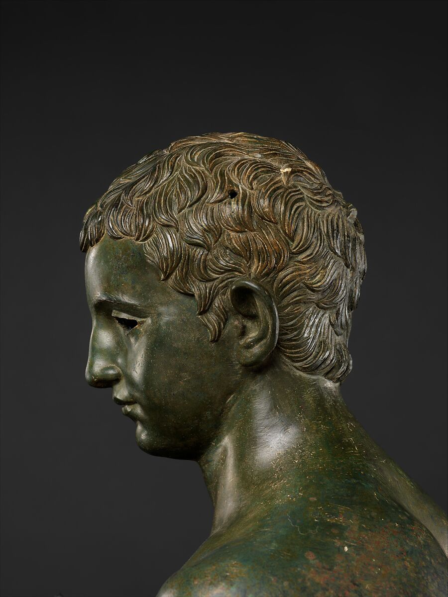 Bronze statue of an aristocratic boy, Bronze, Roman
