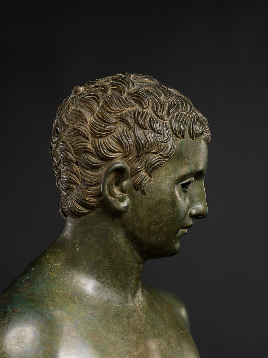 Bronze statue of an aristocratic boy, Bronze, Roman